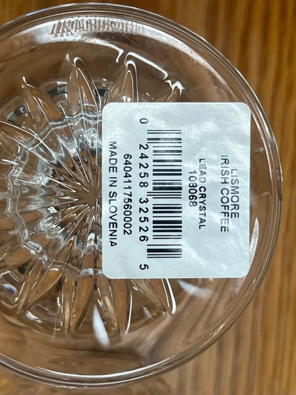 Set of 2 New With Tags Waterford Crystal Lismore Irish Coffee Footed Mug Glasses